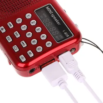 OOTDTY Noi 2017 sosire Mini LCD Digital Audio Radio FM Difuzor USB Micro SD TF Card MP3 Player de Muzică Fierbinte de Vânzare