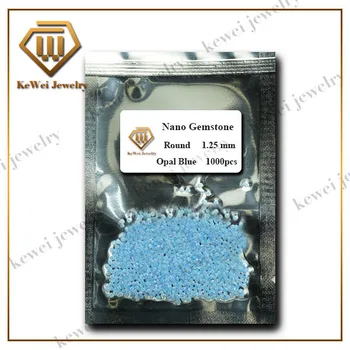 Opal albastru Nano AAAAA 1.0 mm-3.0 mm, 1.1 mm, 1.2 mm, 1.25 mm, 1.3 mm, 1.4 mm, 1,5 mm, 1,6 mm-1,7 mm 1,75 mm 1.8 mm Sintetice Nano Opal