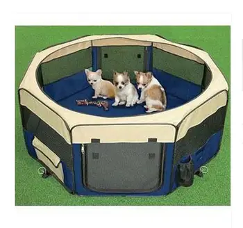 Opt suprafață câini gard portabil suprafață cort cort animale de companie pisici caine canisa câine în cușcă de gard ... XL