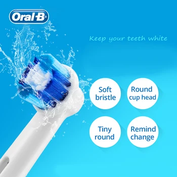 Oral B Periuta de dinti Înlocuirea Cap Rotativ Curata Dintii de Vitalitate Electrice Periuta de dinti cu Peri Moi Merlan Dinți 2/4 Pachet