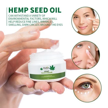 Organice naturale Ulei de Semințe de Cânepă,Vitamina C,E Hidratant Facial-Pentru pielea Sensibila,Uscata si Gras Anti-rid Anti-imbatranire de Îngrijire a Pielii Bun