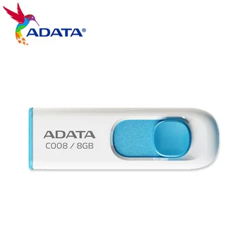 Original ADATA USB 2.0 Retractabil Unitate Flash C008 64GB 32GB 16GB 8GB Memory Stick USB Pendrive Pentru Calculator