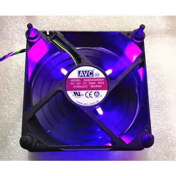 Original AVC 12V 0.41 O 9025 92MM 90MM 90*90*25 mm 92*92*25mm Gângurit ventilator Pentru Racirea CPU fan DASD0925R2H cu Violet Led 4pin PWM