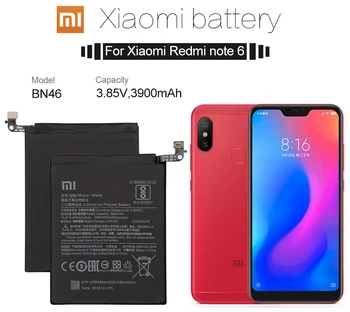 Original Bateria Telefonului pentru Redmi Nota 6 8 Baterie Xiaomi hongmi Note6 BN46 Înlocuire Baterii Note8 Redmi7