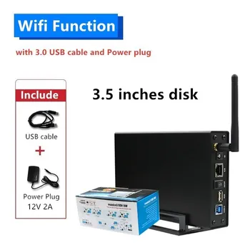 Original blueendless Aluminiu Wifi Router Wireless Repeater, se poate folosi ca hard disk caz de 3.5 inch sata la USB3.0 hdd Cabina de U35WF
