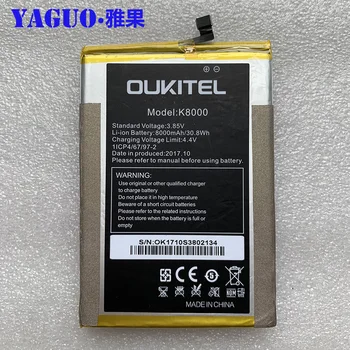 Original Full 8000mAh Baterie de Înlocuire de Înaltă Calitate, de Mare Capacitate Înapoi Bateria Pentru Oukitel K8000 Telefon Inteligent