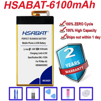 Original HSABAT mai Noi 6100mAh Acumulator pentru Huawei P8 Max 4G W0E13 T40 HB3665D2EBC