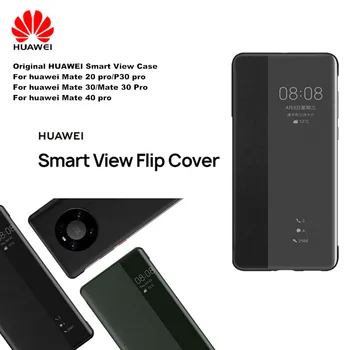 Original Huawei Smart View Telefonul de pe Capac Capac Protecție Pentru Mate 30/30 Pro/Mate 40/40 pro/Mate 40 pro plus Flip caz de Somn Auto