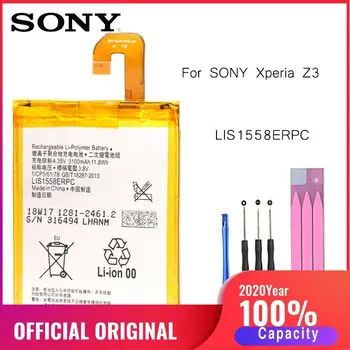 Original Inlocuire a Bateriei Pentru SONY Xperia Z3 L55T L55U D6653 D6633 LIS1558ERPC Autentic Telefon Baterie 3100mAh