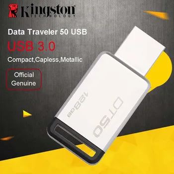 Original Kingston USB Flash Drive 32GB PenDrives 16GB USB 3.0 64GB Metal Pen Drive 128GB U Disk, Stick de Memorie de 128GB