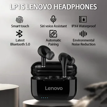 Original Lenovo Wireless Bluetooth pentru Căști auriculare de Reducere a Zgomotului HIFI Stereo setul cu Cască de Control Tactil pentru Căști Pentru Toate Telefoanele
