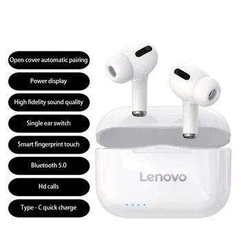 Original Lenovo Wireless Bluetooth pentru Căști auriculare de Reducere a Zgomotului HIFI Stereo setul cu Cască de Control Tactil pentru Căști Pentru Toate Telefoanele