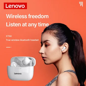 Original Lenovo XT90 TWS Wireless Căști HD Apeluri Bluetooth 5.0 IP54 rezistent la apa ACC Decodare Audio de Tip C Pentru Android/IOS