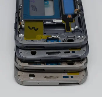 Original Mijloc Rama Pentru Samsung Galaxy S7 G930 G930F Mijlocul Rama de Metal Carcasa carcasa cu Parte Cheie Piese de schimb