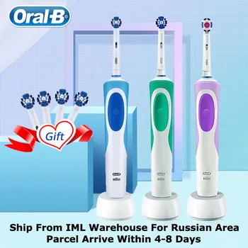 Original Oral B Vitality Periuță De Dinți Electrice Rotative Electrice De Tip Dinți Perie De Curățare De Precizie Albi Dintii Proteja De Mestecat