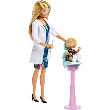 Original Papusa Barbie dentist experiență Sortiment Fashionista Fata de Papusa de Moda Păpuși bonecas copii jucării pentru fete Ziua de nastere Cadou