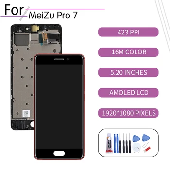 Original Pentru MEIZU Pro 7 Display LCD Touch Ecran Digitizor de Asamblare Pentru Meizu Pro7 Display cu Rama de Înlocuire M792H M792Q