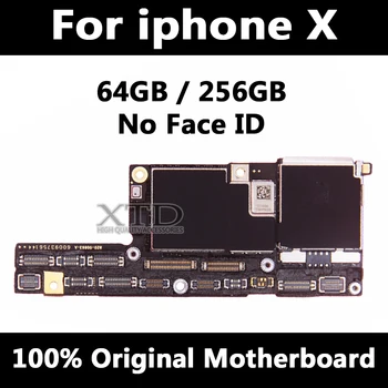 Original, Placa de baza Pentru iPhone X Factory Unlock Placa de baza Nu se Confruntă Cu ID-ul Plin Chips-uri IOS Sistem Logic Board Bune de Lucru