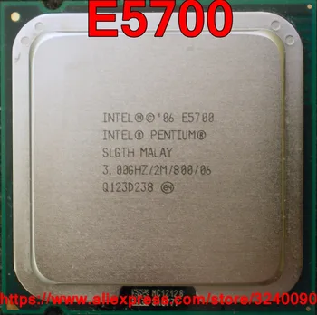 Original PROCESOR Intel PENTIUM Procesor E5700 3.00 GHz/2M/800 mhz Dual-Core Socket 775 transport gratuit rapidă navă