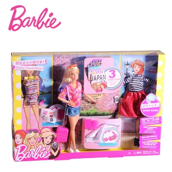 Original Păpuși Barbie Brand de Călătorie Fata cu Catelul Sortiment Fashionista Papusa Jucării pentru Copii Cadou de Ziua Renăscut Bonecas