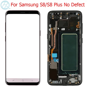 Original S8 Plus Display Pentru Samsung Galaxy S8 LCD Cu Rama Super AMOLED Pentru Samsung S8 Plus G950F G955F LCD Nici un Defect