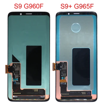 Original S9 G965F Display Pentru Samsung Galaxy S9 Plus G960F LCD Cu Rama 1440x2960 SM-G960A G965T Ecran Tactil LCD Linie Moartă