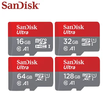 Original Sandisk Card de Memorie Clasa 10 De Viteză maximă de Citire de 90M/s 64GB 128GB 32GB 16GB Micro SD Card UHS-I de Memorie Microsd