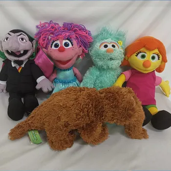 Original Sesame Street CONTELE VON CONTA & MR SUNFFLEUPAGUS și Julia & PIC PLUM & ALICE jucărie de pluș, păpuși pentru copii