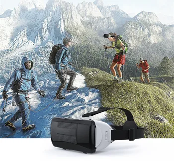 Original VR Ochelari 3D Ochelari 3D Stereo setul cu Cască Cască Pentru 4-6 Telefonul Mobil Caldoron Binoclu Joc Video