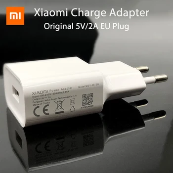 Original Xiaomi 5V/2A UE de Alimentare USB de Încărcare Adaptor Alb pentru Mi 10 Redmi 7 7a 6a 4X 5 5a plus Mi a2 a4 lite Nota 5 6 4 4A