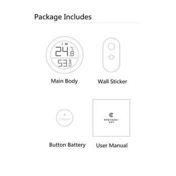 Original Xiaomi Cleargrass Bluetooth Temperatura Senzorului de Umiditate de Stocare a Datelor Ecran de Cerneală Termometru de Înregistrare Automată De APLICAȚIE