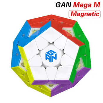 Originale de Inalta Calitate GAN Mega M Magnetice 3x3x3 Megaminxeds Cub Magic Dodecaedru Magneți Viteza de Puzzle Cadou de Crăciun Jucării