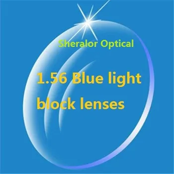 Originale de inalta calitate miopie 1.56 index prescrition Sferice lentile unifocale -8,25 și -10.00 obiectiv cu bloc albastru