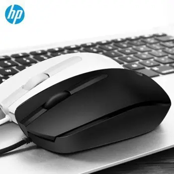 Orignal HP Optic pentru Laptop Mouse Desktop Portabil Notebook Computer de Birou USB cu Fir de Jocuri Black & White Nou Mause 1000 DPI