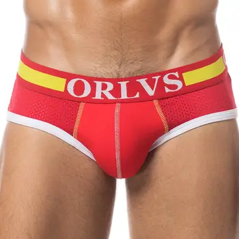 ORLVS Brand Fierbinte Bărbați Boxeri de Mare Elasticitate Gay Sleepwear Uscare Rapidă, Respirabil Gol Sexy pantaloni Scurți Picioare Lenjerie din Bumbac