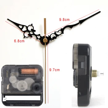 Ostar Mișcarea Tăcut Plastic cuarț ceas mecanism cu mâinile 19# Accesoriu Ceas Cuarț DIY Ceas kituri F333
