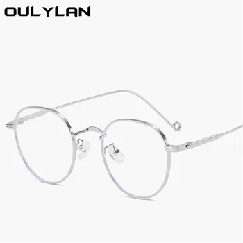 Oulylan -0.5 1.0 2.5 3.0 4.0 la -6.0 Terminat Ochelari Miopie Femei Bărbați Metal Anti-albastru Cadru studenți Scurt-Ochelari de vedere