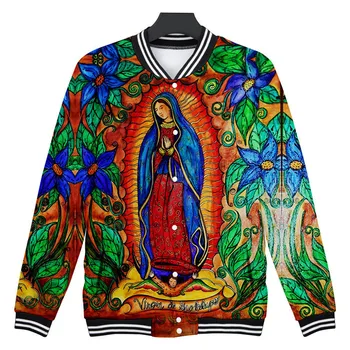 Our Lady Of Guadalupe Fecioara Maria Mexic Mexican 3D Jacheta Hip Hop Tricoul Harajuku Supradimensionate Hanorace Jachete de Brand de Haine