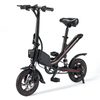 OUXI Mini Electric Tip Bicicleta 12 Inch Roti Pliabil 350W Putere Baterie Ebike Dual Disc de Frână Biciclete Electrice