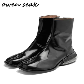 Owen Bolnav Femei Pantofi De Înaltă Glezna Lux Formatori Din Piele Cizme De Iarna Casual Adidas Balerini Pantofi Alb Negru