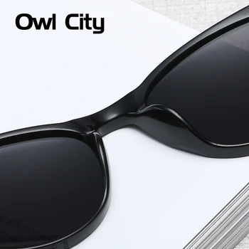 Owl City Ochi de Pisica ochelari de Soare Femei Vintage de Lux, Design de Brand Leopard Ochelari de Soare Retro 90 Cateye Ochelari ochelari de soare Femei