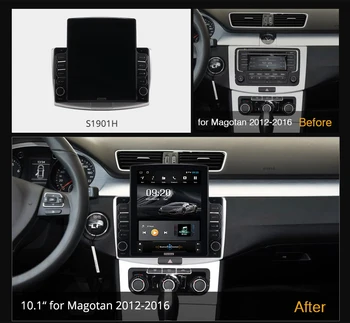 Ownice Android 10 Radio Auto pentru VW/Volkswagen/Magotan/Passat B6 B7 GPS 2 Din Auto Sistem Audio Stereo Player 4G LTE Tesla Stil