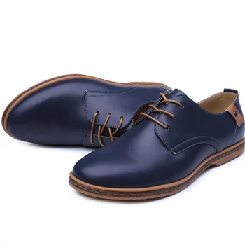 Oxfords Piele Barbati Pantofi Dantela-Up Respirabil Oficiale de Birou Pentru Omul de Dimensiuni Mari Apartamente Rochie Casual Pantofi pentru Bărbați