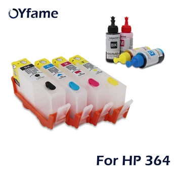OYfame 4 Culori Pentru HP364 Cartuș 364 Reumplut Cartușe de Cerneală Cu ARC Cip+Cerneală Pentru HP Pentru Epson Pentru Tun Inkjet Printer