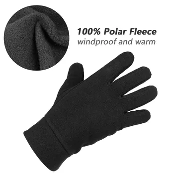 OZERO Mănuși de Lucru de Iarnă Mănuși Windproof Garnituri Termic Polar Fleece Mâinile Calde în Vreme Rece pentru Barbati si Femei, Mănuși de Cald