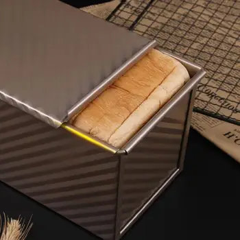 Oțel Carbon Pâine Tigaie Cu Acoperire Non-stick Dreptunghi Plat Toast Cutie de Mucegai Pentru Cuptor de Copt Pentru Bucatarie Instrumente de Stocare