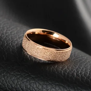 Oțel titan matt a crescut de aur de argint de culoare cuplu inel de bărbați și femei, bijuterii de argint logodna nunta set de bijuterii de design R4669