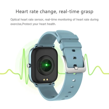 P8 Ceas Inteligent Bărbați Built-in Joc IP67 rezistent la apa de Fitness tracker Monitor de Ritm Cardiac Femeie Smartwatch pentru iOS, Android telefon