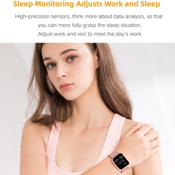 P80 Ceas Inteligent IP68 rezistent la apa Complet Fouch Ecran ceas Inteligent Monitor de Ritm Cardiac de monitorizare de somn pentru copilul femei ceas inteligent