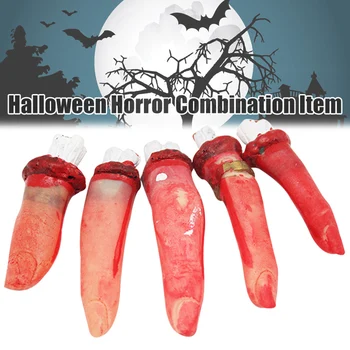 Pachet de 5 Halloween Jucărie Sângeroase Parte a Corpului Bile Ochi Organ Înfricoșător Sângeroase Retezat Groază Prop M09